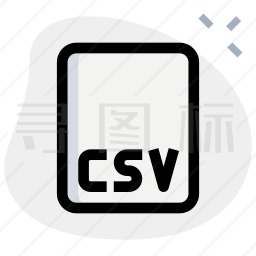 CSV文件格式图标