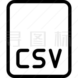 CSV文件格式图标