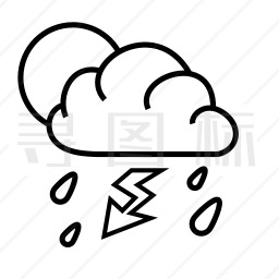 雷雨图标