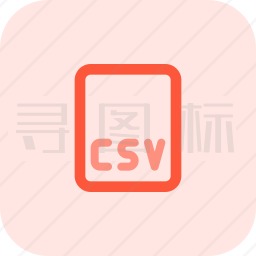 CSV文件格式图标