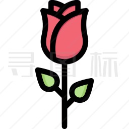 玫瑰的花图标