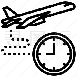 飞行时间图标
