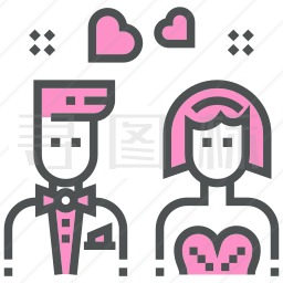 新婚夫妇图标