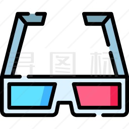 3D眼镜图标