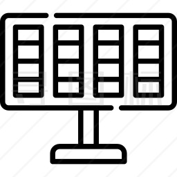 太阳能电池板图标