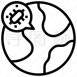 传染病毒图标