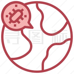 传染病毒图标