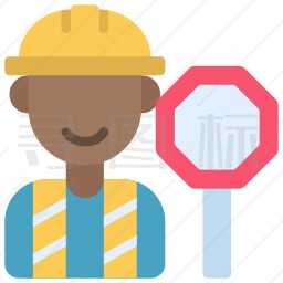 建筑工人图标