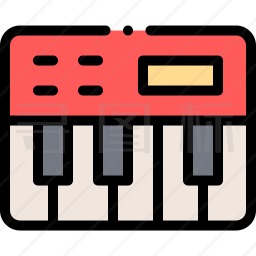 钢琴键盘图标