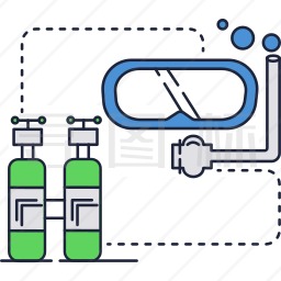 潜水面罩图标