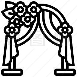 婚礼拱门图标
