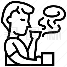 吸烟的男人图标