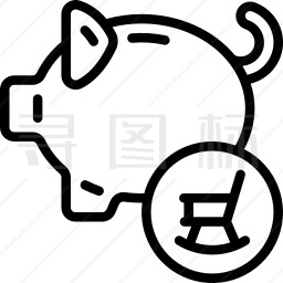 小猪存钱罐图标
