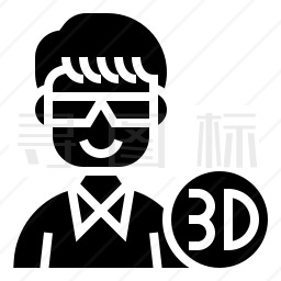 3D眼镜图标