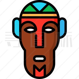 非洲面具图标