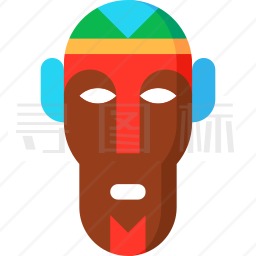 非洲面具图标