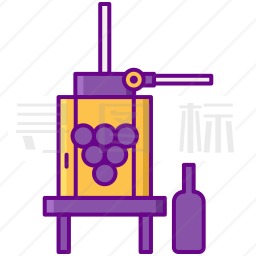 葡萄酒压榨机图标