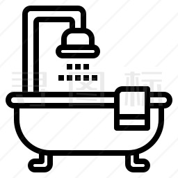 浴缸图标