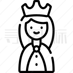 公主的简笔画女王图片