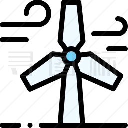 风力发电机叶片简笔画图片