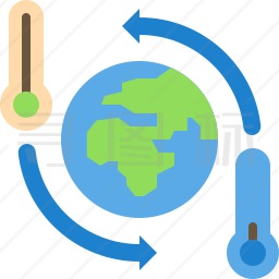 全球变暖图标