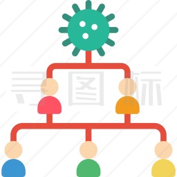 病毒传播图标