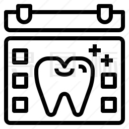 牙科预订时间图标