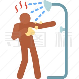 热水淋浴图标