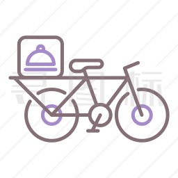 送货自行车图标