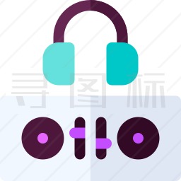 DJ混音器图标