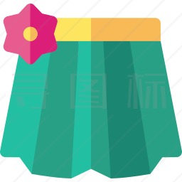 夏威夷裙子图标