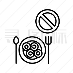 禁食图标