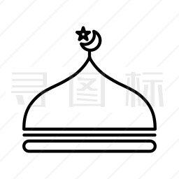 清真寺简笔画简单图片