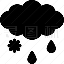 雨夹雪图标