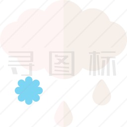 雨夹雪图标