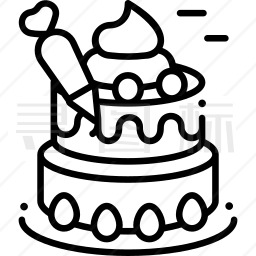 蛋糕装饰图标
