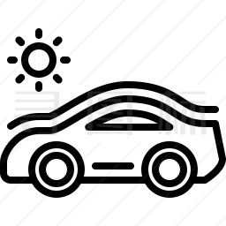 太阳能汽车图标