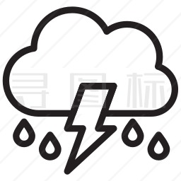 雷雨图标