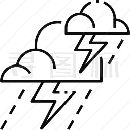 雷雨图标