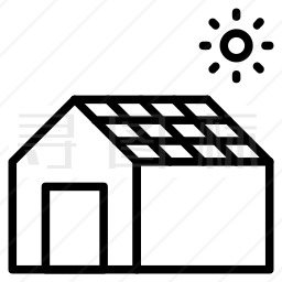 太阳能源发电图标