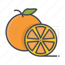 橘子图标