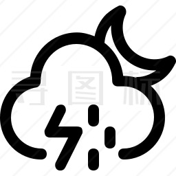 雷雨图标