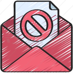 拒绝邮件图标
