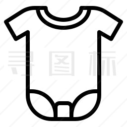 婴儿服装图标