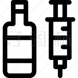 药物成瘾图标