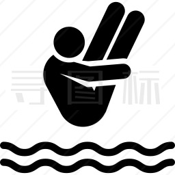 跳水运动标志图案图片