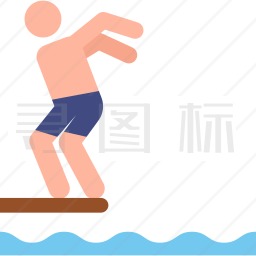 跳水板图标