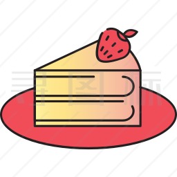 切片蛋糕图标