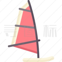 风帆冲浪图标