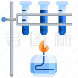 酒精灯加热图标